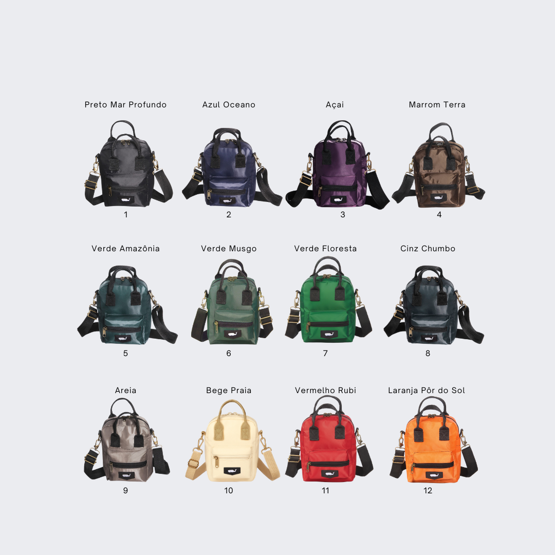 cores mochila mini atero