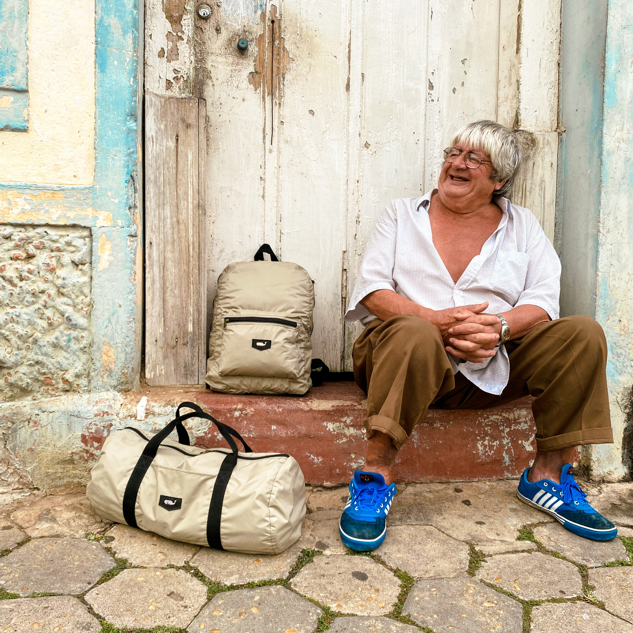 Sr Cabravel mala e mochila dobravel